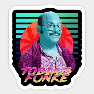 Tobias Fünke // Neon Retro Fit Sticker
